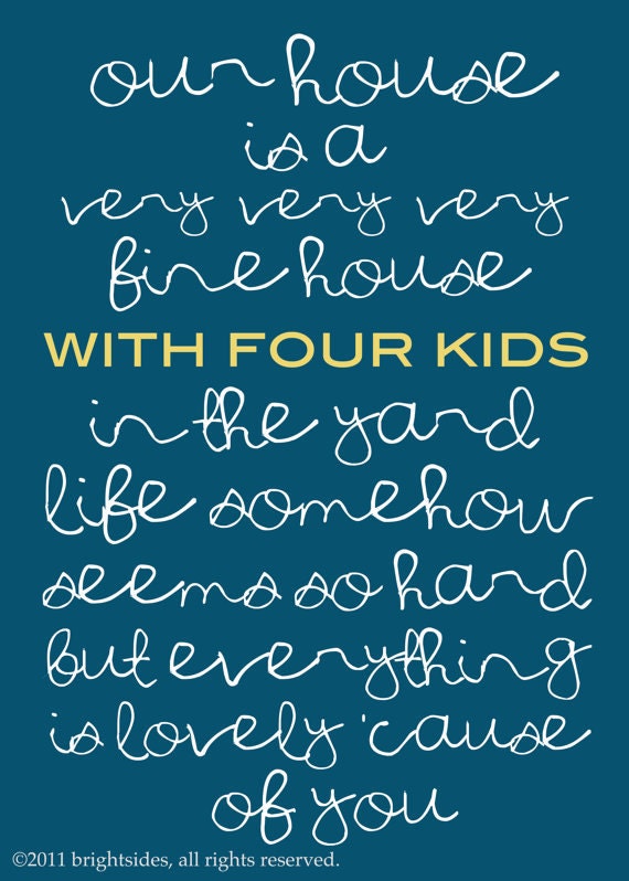 Our House Blue - 20x30" - Customizable