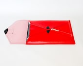 Red iPad Case - Vegan Leather - Birdbags "Bird Pad"