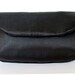 SALE - Black Satin Clutch Purse- Birdbags "Dove" Handbag