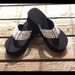 Big time Bling swarovski crystal flip flops.
