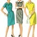 1965 - Slim Fit Dress with Petal Collar and Short Set-in Sleeves - Simplicity 5962 - Complete Vintage Pattern