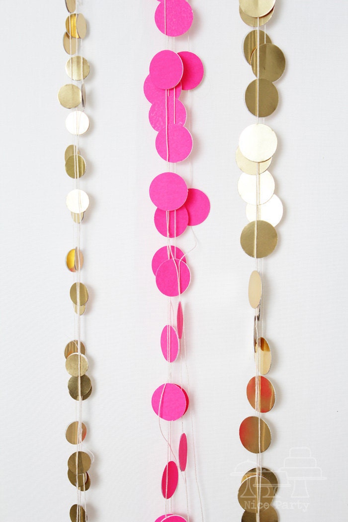 Gold dot garland