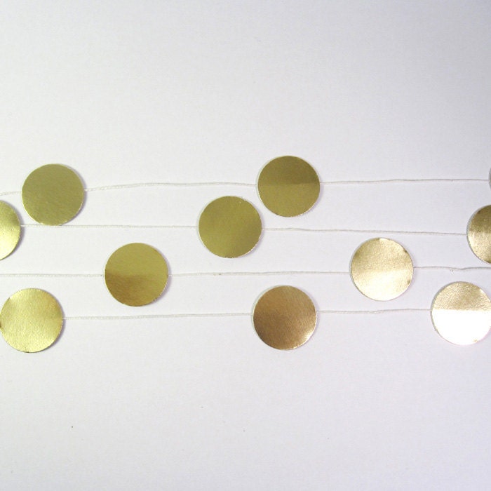 Gold dot garland