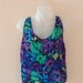 Vintage Floral tank top- crop top- Womens Summer Top- S- M