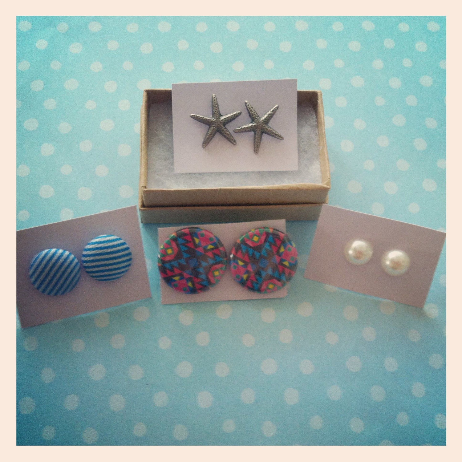 starfish earrings perfect for bridesmaids and beach weddings