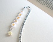 Personalised Name Bookmark, Beaded Bookmark, Flower Bookmark