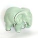 Vintage Elephant Handmade in Thailand Chinoiserie Green Porcelain Collectible Jade Green Asian Eclectic Home Decor
