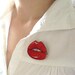 Red lips Pin Brooch