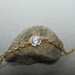Round CZ Stone Bracelet, Gold Plated, Turkish Jewelry