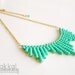 Green Necklace, Beaded Necklace, Green, Everyday Necklace, Romantic Necklace, Feminine Jewelry, Everyday Jewelry, Simple Necklace, Modern