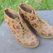 animal print wedge oxfords