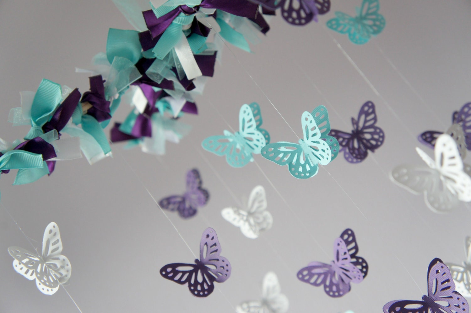 Butterfly Mobile- Nursery Decor, Baby Shower Gift, Nursery Mobile