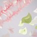 Baby Shower Nursery Mobile- Bird Mobile Nursery Decor in Pink, Green & White