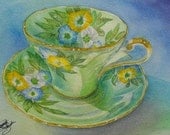 Lady Aynsley Teacup, Giclee' Print