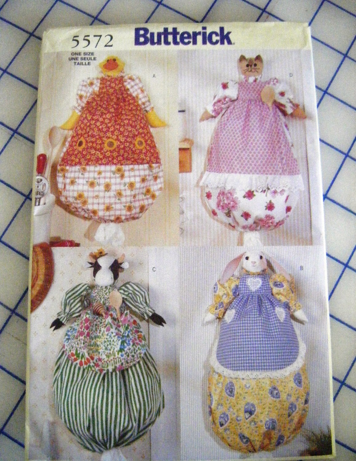 Plastic Bag Holder Pattern Chicken Cat Cow & by kcmoventures