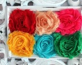 Headband set...Newborn headband set..baby girl headband, set of 4 flower headband  - Baby girl Headband- baby flower headband- photo props