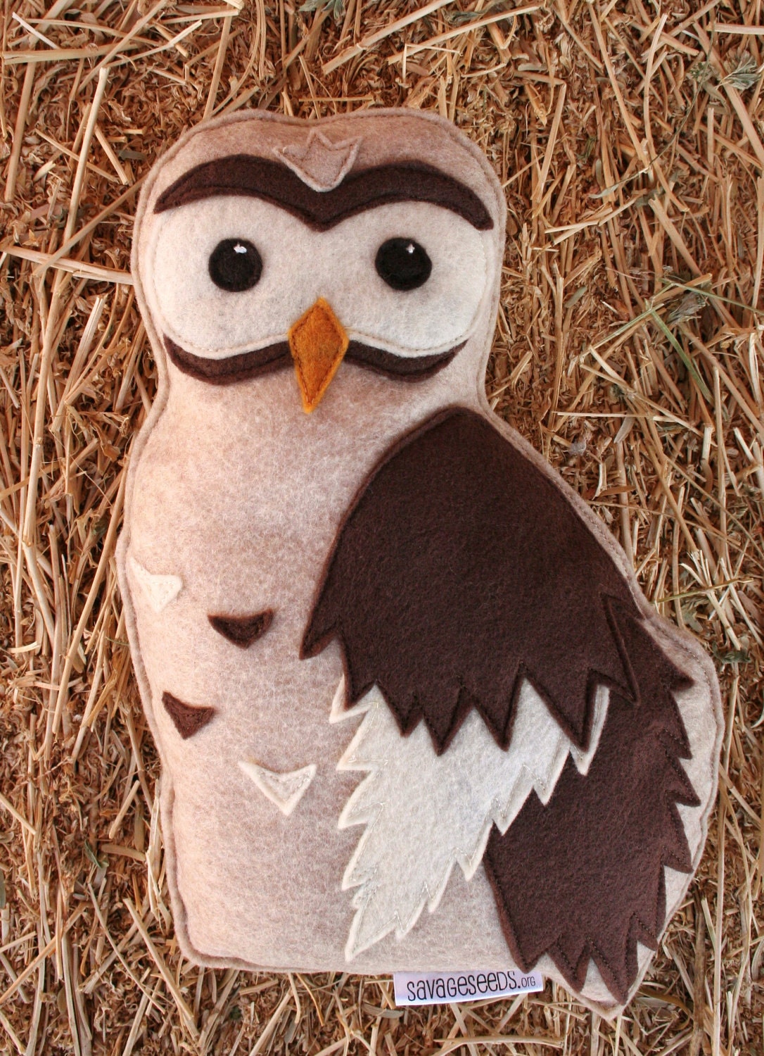 Forest Critters- Owl with Owlet- Eco Friendly- Woodland Gardening Animal- Mama and Baby- Endangered Species
