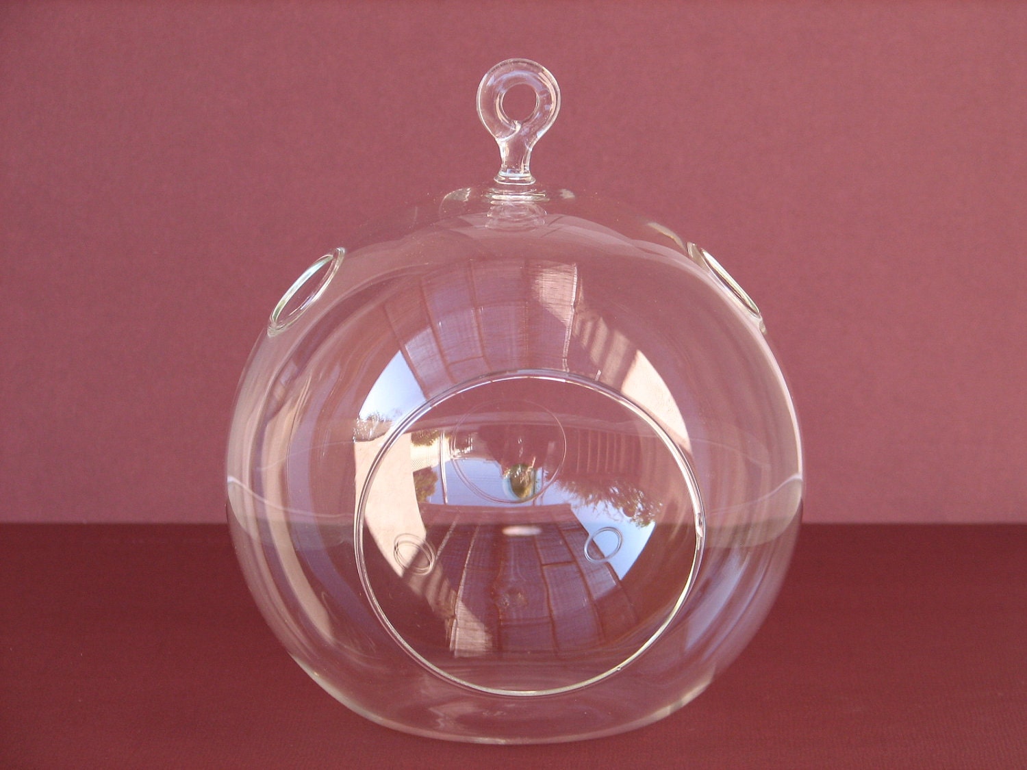 2 Glass Globes- Make Your Own Terrarium- 5.25 " in Diameter, Air plants, Succulent, Glass Terrarium,Terrarium Supplies