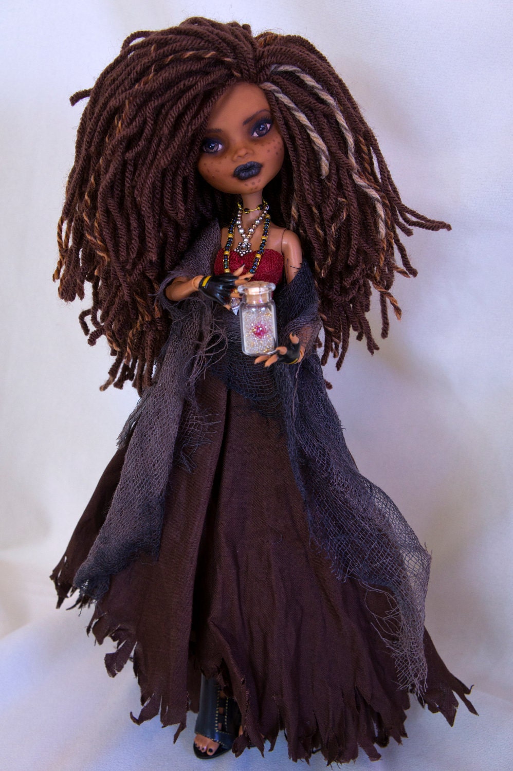 Calypso from Pirates of the Caribbean OOAK Custom Monster High Doll Tia Dalma Clawdeen