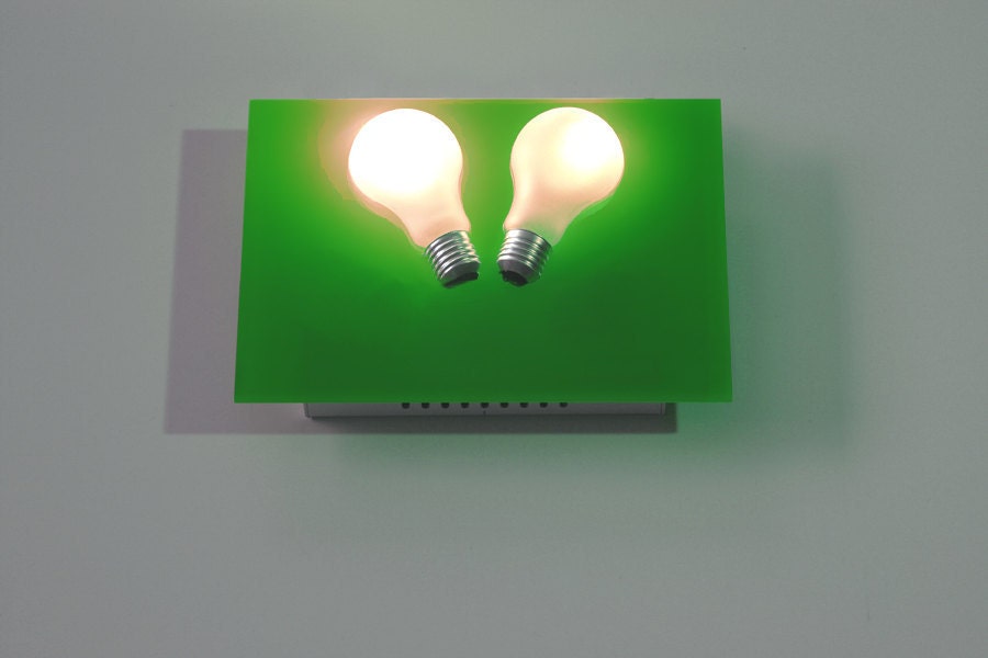 Wall Sconce - Modern Lighting Fixture - Perito Moreno Green Heart