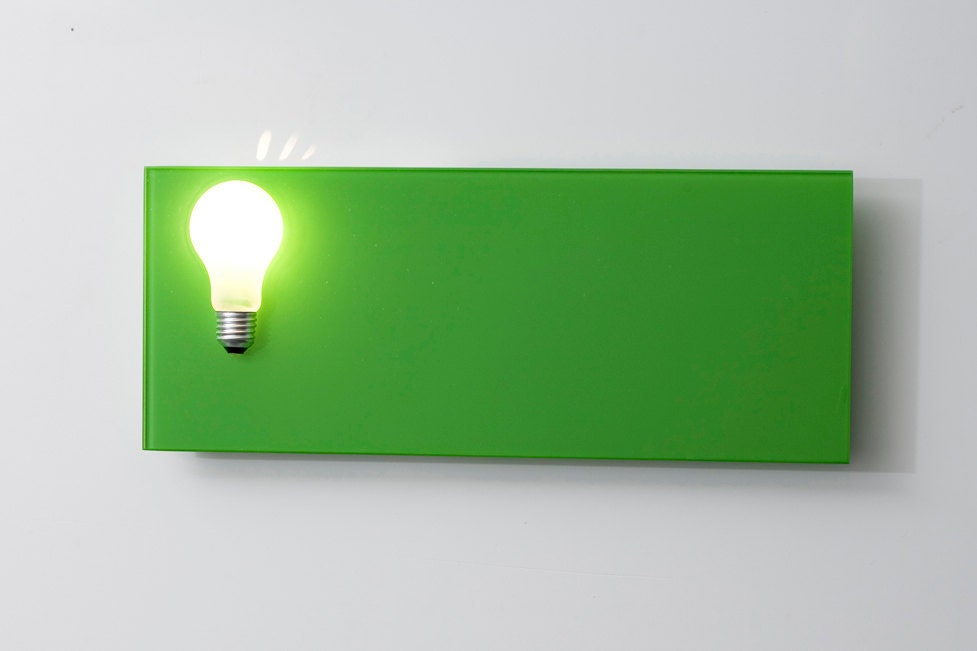 Wall Sconce - Modern Light Fitting - Perito Moreno Green Single
