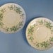 Vintage Homer Laughlin Eggshell China Saucer "Eggshell Georgian" Greenbriar in Pink and Green - Set of 2