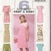 Plus Size Dress Sewing Pattern Simple Sophisticated Size 16-22 Uncut