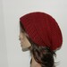 Everyday Extra Slouch Hat - Cranberry - made to order - long slouch hat