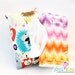 Fabric Tissue Holder Travel Size Michael Miller Hedgehog Meadow in Cream