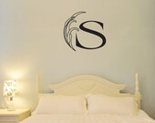 Custom Organic Monogram  - 36" Vinyl Wall Art Decal Sticker