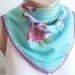 Spring Trends, scarf, stylish accessory, Blue thin scarf, women fashion. Accessories