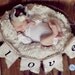 HEART burlap banner (LOVE). XOXO garland wedding and other photo prop