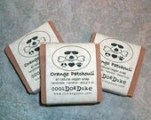 Orange Patchouli Lotus Handmade Vegan Soap Moisturizing Conditioning Aromatherapy Shea Olive Oil All Skin Types Dog Kids
