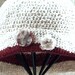 Vintage Inspired Womans Hat, Crochet Cloche, Handmade Sun Hat, Cotton Hat, ooak