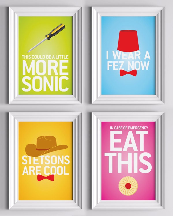 Doctor Who small print set