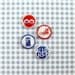 Tenth Doctor Who button badge set