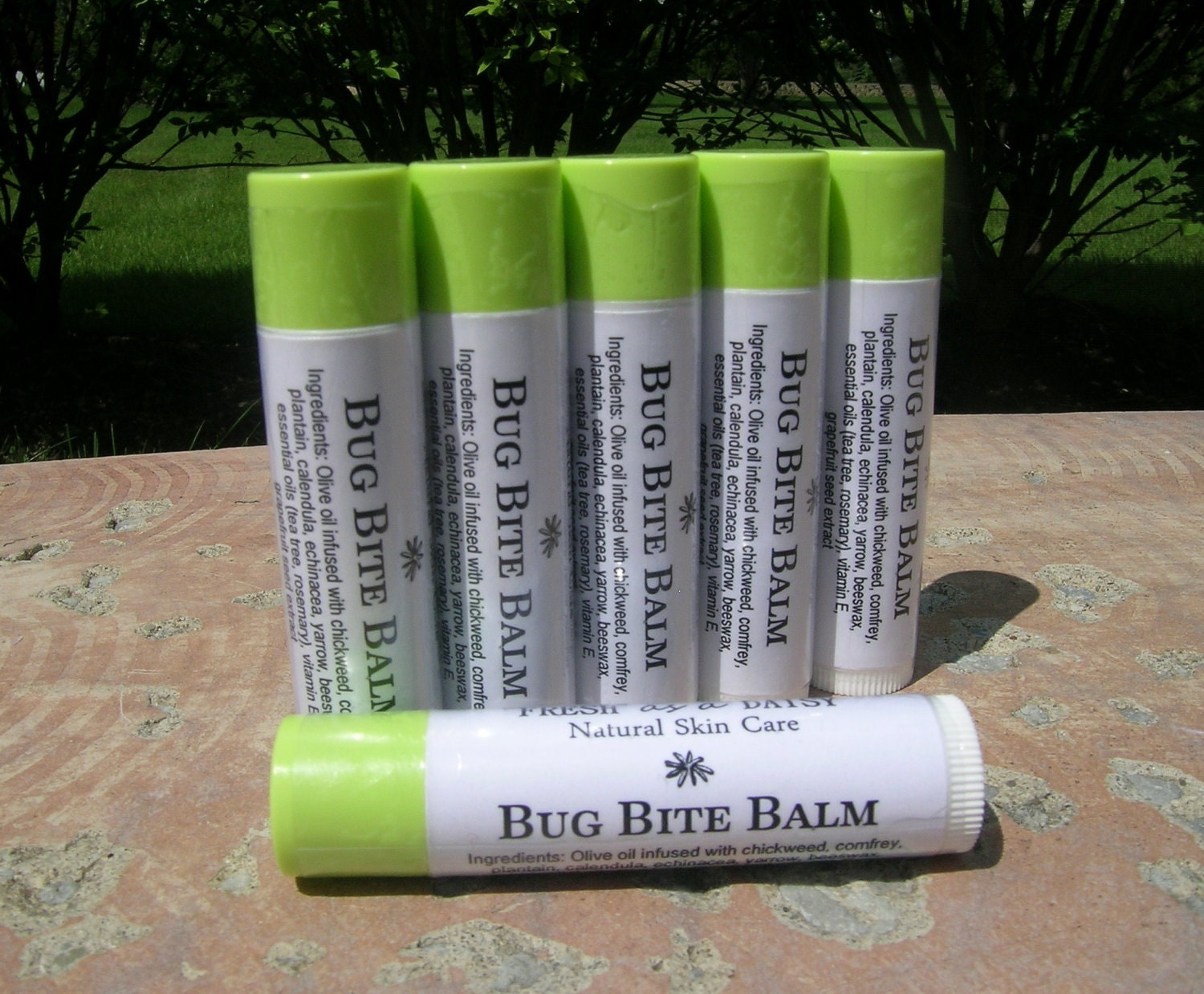 Bug Bite Balm .15 oz. twist up tube, with Chickweed, Comfrey, Calendula & Plaintain