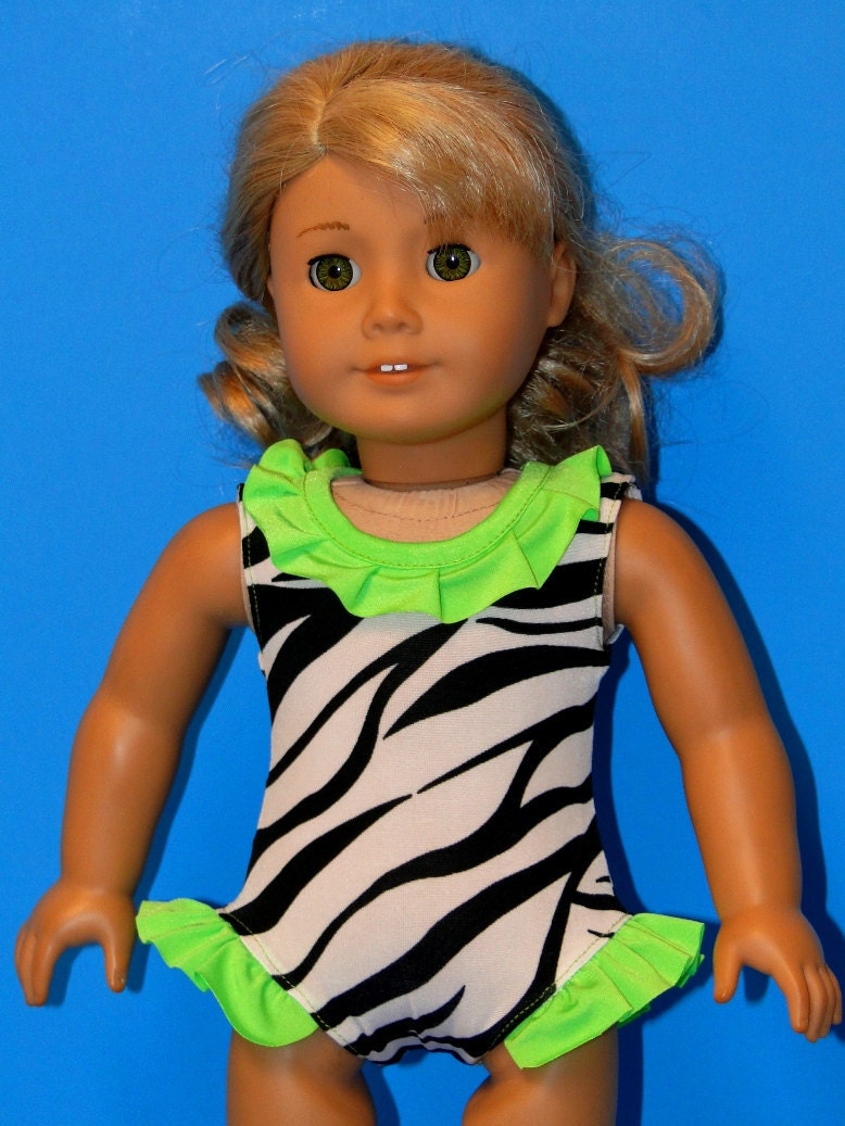 Animal Print Doll SWIMSUIT - 18 Inch American Girl Doll Clothing