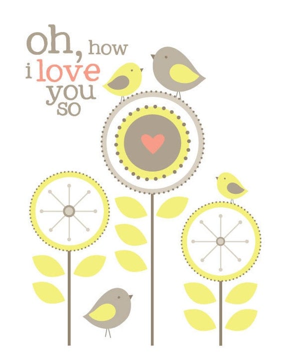 Oh How I Love You So Printable Wall Art 8x10