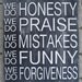 Family Rules Subway Style Word Art