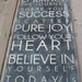 Life Rules/Today Is Your Day Subway Style Word Art Sign