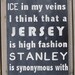 I Am A Hockey Fan Subway Style Word Art