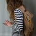 Big laptop backpack in beige ivory color with Mustard buckles FREE SHIPPING