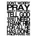 Philippians 4:6 Dont Worry Pray Printable Digital Download Wall Art PDF jpg Scripture Custom Colors