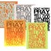 Philippians 4:6 Dont Worry Pray Printable Digital Download Wall Art PDF jpg Scripture Custom Colors