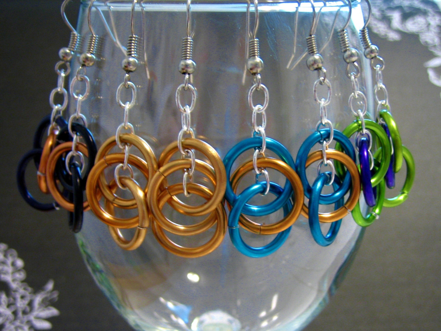 Ring Dangle Earrings