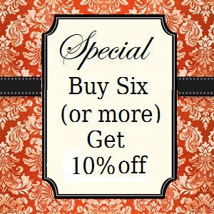 You must enter the code "LOVELY" to get the Special: Buy six or more patterns, get 10% off.