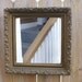 Antique Victorian Style Mirror Ornate Art Nouveau Flower Scroll Design Gilded Gesso on Wood Frame