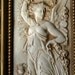 Vintage Homco Angel Wall Hangings Pair of Neo Classical Lady Figures / Angels with Cherubs in Ornate Goldtone Frames
