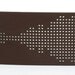 DIY Kit - Cross Stitched Leather Cuff, Dark Brown Leather with Abstract Flower Design